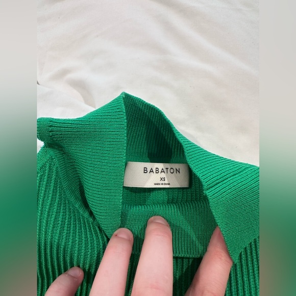 Aritzia Babaton sculpt knit mockneck tank - green - Picture 4 of 4